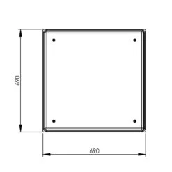 187 Litre GRP Water Tank - Two Piece Insulated -Fraestiche Shop 4365 7043