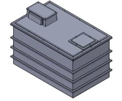 5625 Litre Type AB Air Gap GRP Water Tank, Insulated