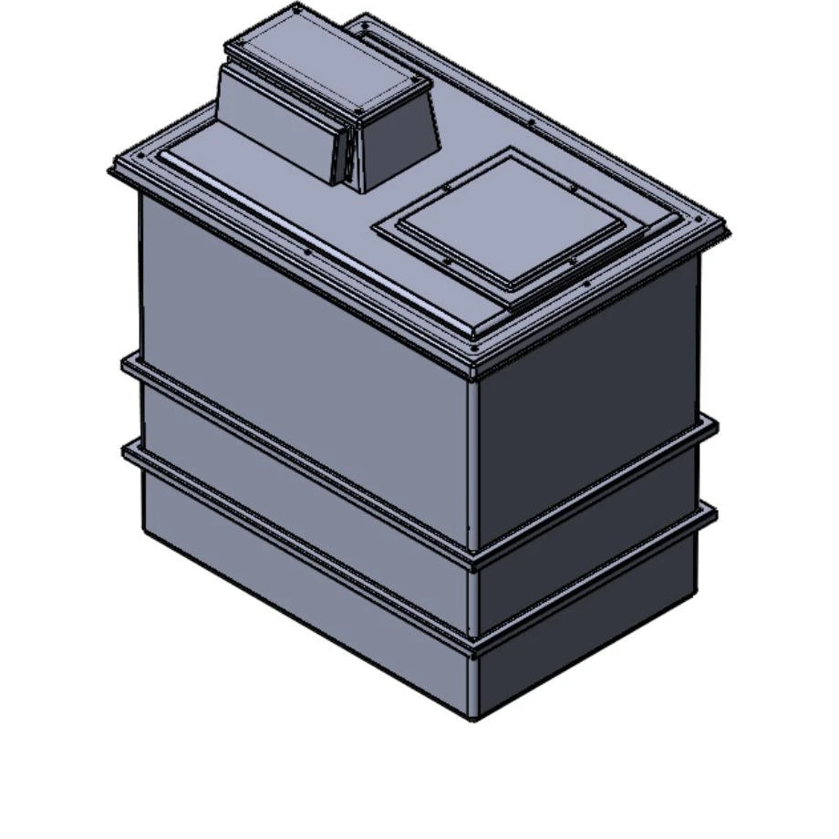 2250 Litre Type AB Air Gap GRP Water Tank, Insulated, Cat 5 3 2250 Litre Type AB Air Gap GRP Water Tank, Insulated, Cat 5
