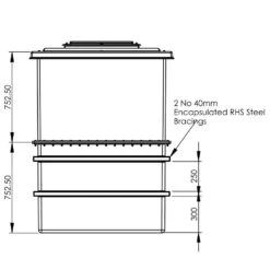 2250 Litre GRP Water Tank - Two Piece Insulated 13 2250 Litre GRP Water Tank - Two Piece Insulated -Fraestiche Shop 4390 7159