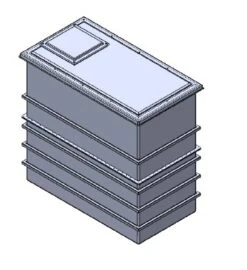 4001 Litre GRP Water Tank - Two Piece Insulated