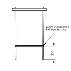 251 Litre GRP Water Tank With Insulation -Fraestiche Shop 4431 7358