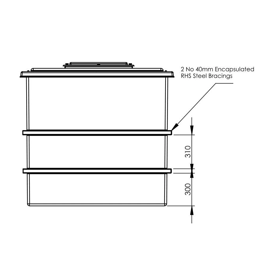 2726 Litres GRP Water Tank, Insulated 8 2726 Litres GRP Water Tank, Insulated - Image 6