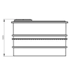 2726 Litre GRP Water Tank - Two Piece Insulated -Fraestiche Shop 4440 7396