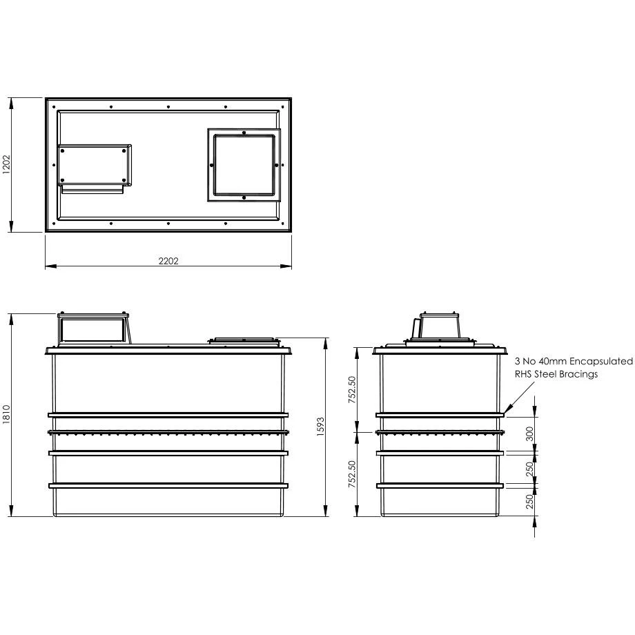 3001 Litre Type AB Air Gap GRP Water Tank - Two Piece Insulated, Cat 5 8 3001 Litre Type AB Air Gap GRP Water Tank - Two Piece Insulated, Cat 5 - Image 6