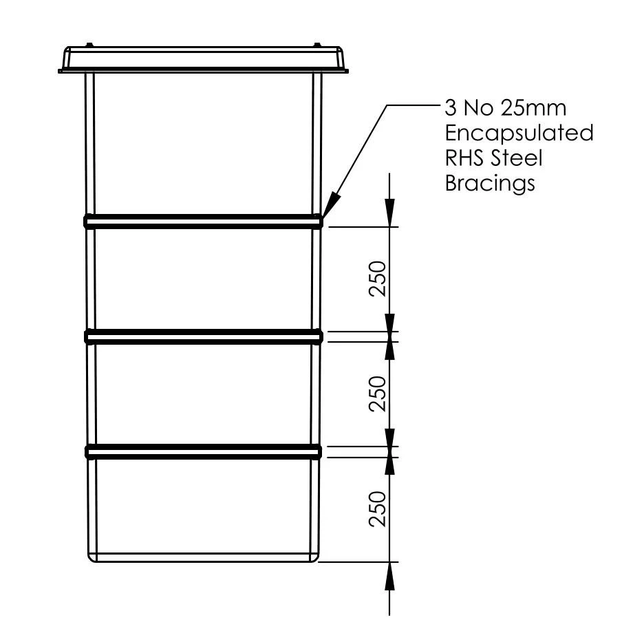 305 Litre GRP Water Tankwith Insulation 8 305 Litre GRP Water Tankwith Insulation - Image 6