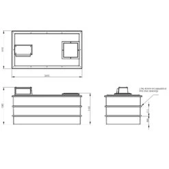 3185 Litre Type AB Air Gap GRP Water Tank, Insulated, Cat 5 -Fraestiche Shop 4471 7542