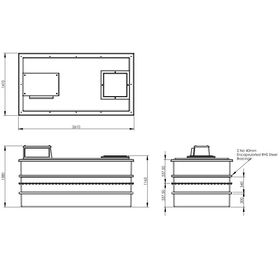 3185 Litre Type AB Air Gap GRP Water Tank - Two Piece Insulated, Cat 5 8 3185 Litre Type AB Air Gap GRP Water Tank - Two Piece Insulated, Cat 5 - Image 6