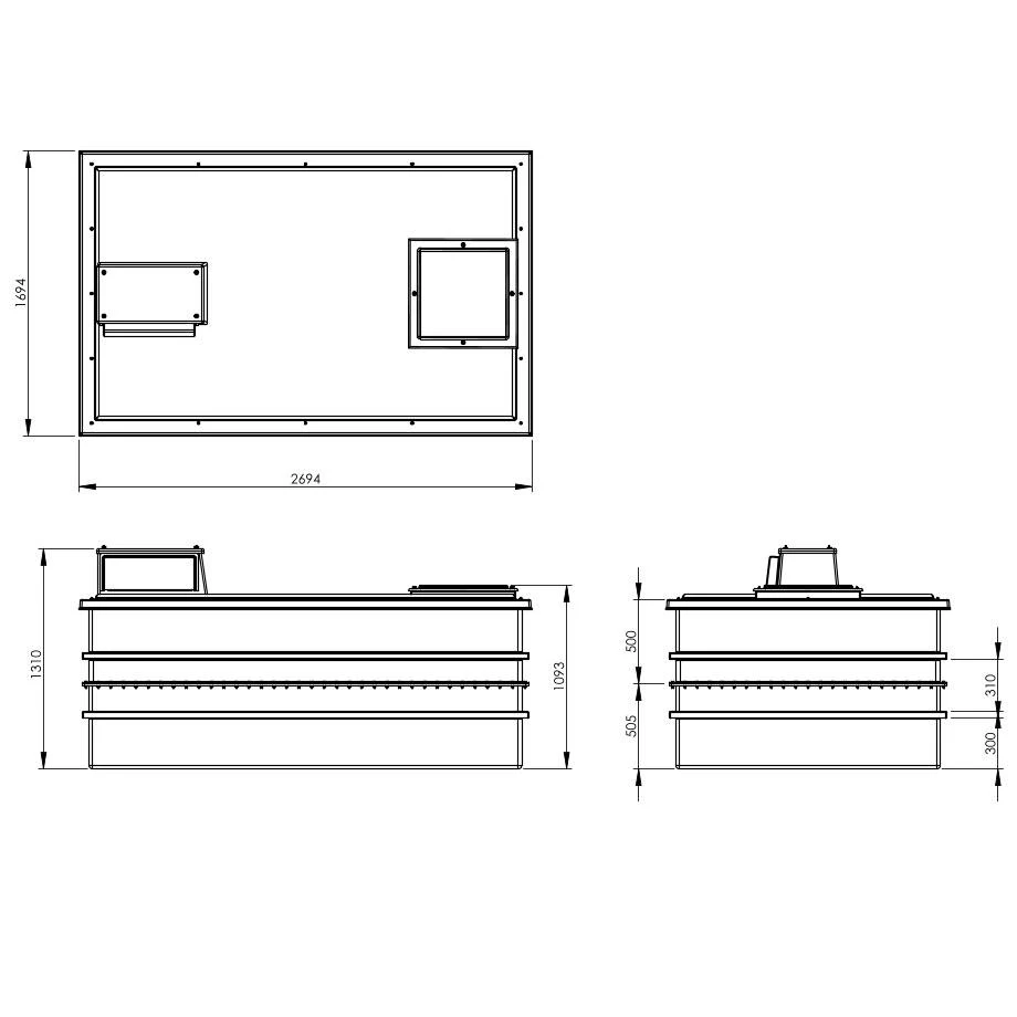 3750 Litre Type AB Air Gap GRP Water Tank - Two Piece Insulated, Cat 5 8 3750 Litre Type AB Air Gap GRP Water Tank - Two Piece Insulated, Cat 5 - Image 6