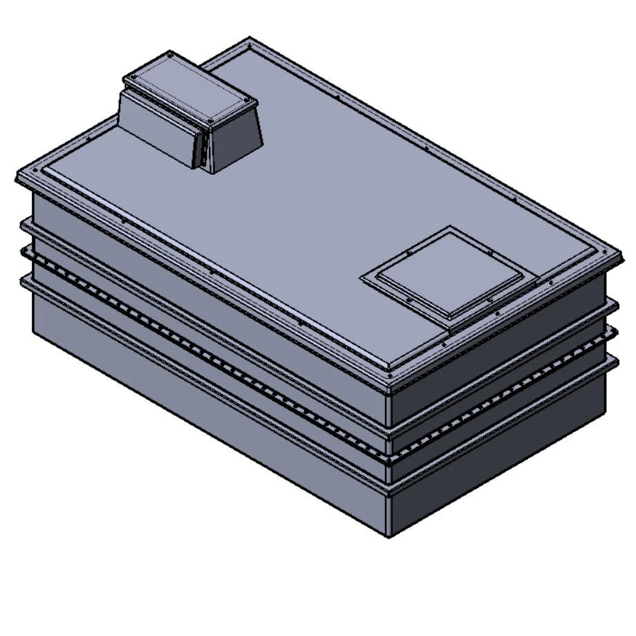3750 Litre Type AB Air Gap GRP Water Tank - Two Piece Insulated, Cat 5 3 3750 Litre Type AB Air Gap GRP Water Tank - Two Piece Insulated, Cat 5