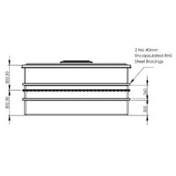 4000 Litre GRP Water Tank - Two Piece Insulated -Fraestiche Shop 4517 7765