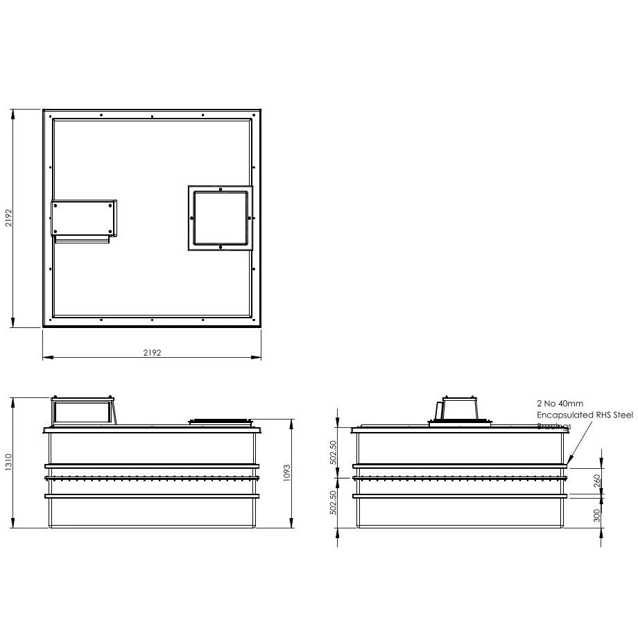4000 Litre Type AB Air Gap GRP Water Tank - Two Piece Insulated, Cat 5 8 4000 Litre Type AB Air Gap GRP Water Tank - Two Piece Insulated, Cat 5 - Image 6