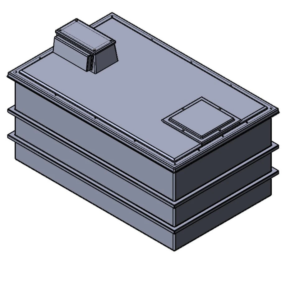 4500 Litre Type AB Air Gap GRP Water Tank, Insulated, Cat 5 3 4500 Litre Type AB Air Gap GRP Water Tank, Insulated, Cat 5