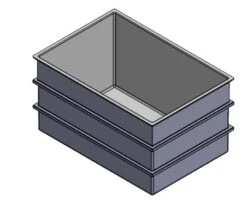 2272 Litre Open Top GRP Water Tank