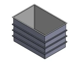 2726 Litre Open Top GRP Water Tank