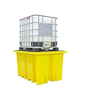 Stackable IBC Bund Spill Pallet (With 2 Removable Grids) 3 Stackable IBC Bund Spill Pallet (With 2 Removable Grids)