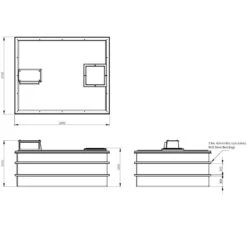 5000 Litre Type AB Air Gap GRP Water Tank, Insulated, Cat 5 -Fraestiche Shop 4563 7942