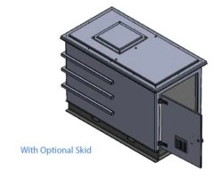 1250 Litre GRP Pump Enclosure With Built In Tank And Twin Pump 160L/Min Max 2501-1250 -Fraestiche Shop 45721 21644