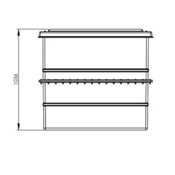 500 Litre GRP Water Tank - Two Piece Insulated -Fraestiche Shop 4574 7993