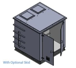 3000 Litre GRP Pump Enclosure With Built In Tank And 80L/min Single Pump 8000-3000 -Fraestiche Shop 45750 21718