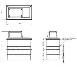 500 Litre GRP Water Tank, Type AB Air Gap - Two Piece Insulated, Cat 5 -Fraestiche Shop 4575 7998