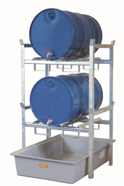 Drum Rack For 2 X 205L Drums With GRP Sump Pallet