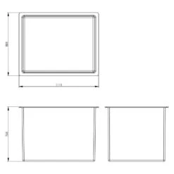 570 Litre Open Top GRP Water Tank -Fraestiche Shop 4601 8075