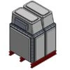 1520 Litre GRP Sectional Water Tank, Totally Internally Flanged, Divided, AB Airgap
