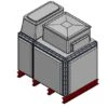 2182 Litre GRP Sectional Water Tank, Totally Internally Flanged, Divided, AB Airgap