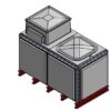 2843 Litre GRP Sectional Water Tank, Totally Internally Flanged, AB Airgap (TIF)