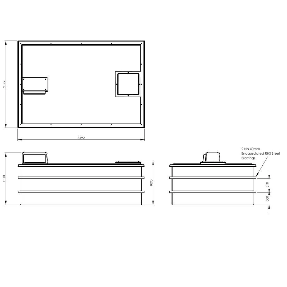 6000 Litre Type AB Air Gap GRP Water Tank, Insulated, Cat 5 8 6000 Litre Type AB Air Gap GRP Water Tank, Insulated, Cat 5 - Image 6