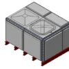 4079 Litre GRP Sectional Water Tank, 2x1.5x1 Totally Internally Flanged (TIF) -Fraestiche Shop 46040 22232