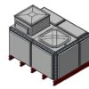 4079 Litre GRP Sectional Water Tank, 2x1.5x1 Totally Internally Flanged, AB Airgap (TIF) -Fraestiche Shop 46043 22235