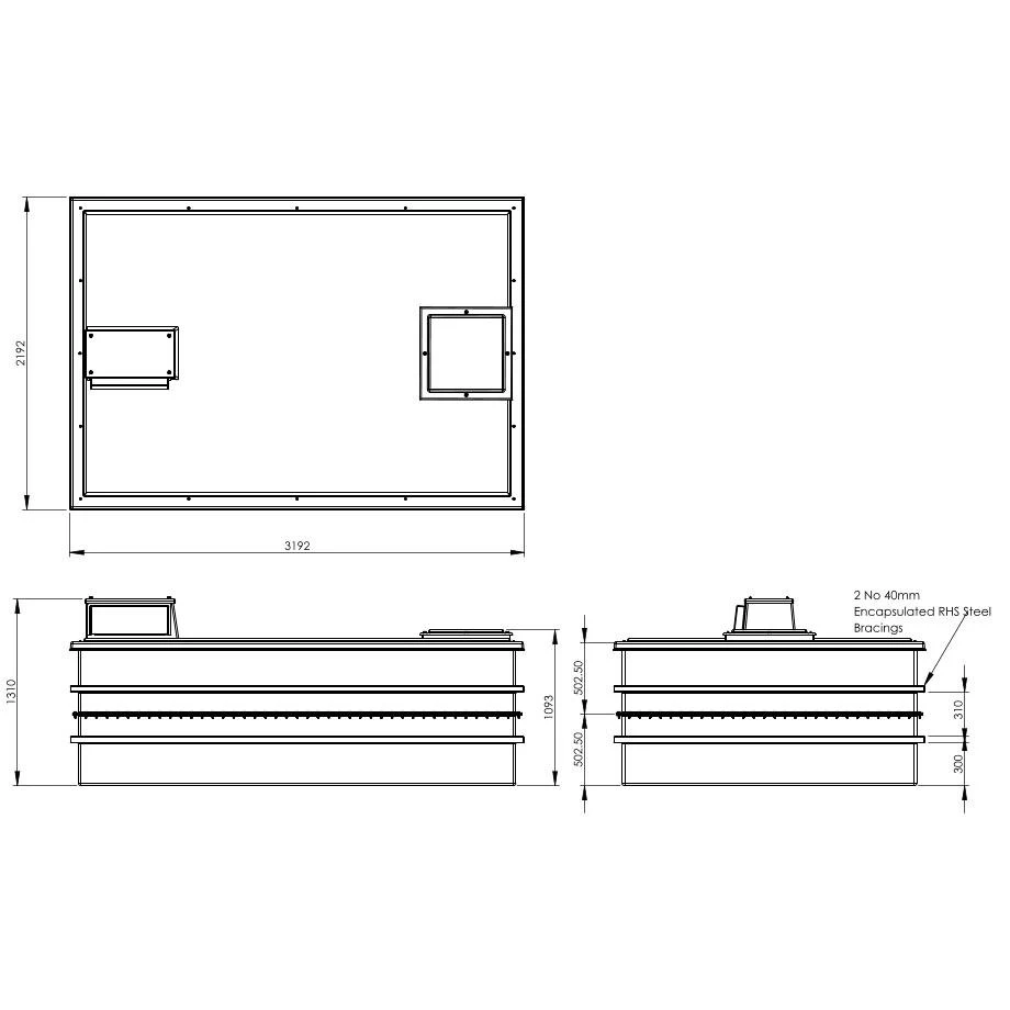 6000 Litre Type AB Air Gap GRP Water Tank - Two Piece Insulated, Cat 5 8 6000 Litre Type AB Air Gap GRP Water Tank - Two Piece Insulated, Cat 5 - Image 6