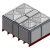 6552 Litre GRP Sectional Water Tank, Totally Internally Flanged (TIF) 1 6552 Litre GRP Sectional Water Tank, Totally Internally Flanged (TIF) -Fraestiche Shop 46077 22277