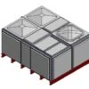 6552 Litre GRP Sectional Water Tank, Totally Internally Flanged (TIF) Divided 1 6552 Litre GRP Sectional Water Tank, Totally Internally Flanged (TIF) Divided -Fraestiche Shop 46081 22285