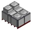 6552 Litre GRP Sectional Water Tank, Totally Internally Flanged, Divided, AB Airgap 1 6552 Litre GRP Sectional Water Tank, Totally Internally Flanged, Divided, AB Airgap -Fraestiche Shop 46082 22287