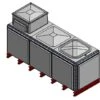 4165 Litre GRP Sectional Water Tank, Totally Internally Flanged, AB Airgap (TIF) -Fraestiche Shop 46084 22291