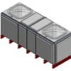 4165 Litre GRP Sectional Water Tank, Totally Internally Flanged (TIF) Divided -Fraestiche Shop 46085 22293