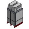 2182 Litre GRP Sectional 1x1x1.5 Water Tank, Totally Internally Flanged, Divided, AB Airgap -Fraestiche Shop 46113 22332