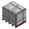5853 Litre GRP Sectional Water Tank, Totally Internally Flanged (TIF) -Fraestiche Shop 46157 22414