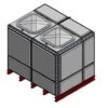 5853 Litre GRP Sectional Water Tank, Totally Internally Flanged (TIFB) Divided -Fraestiche Shop 46159 22418
