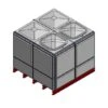 7627 Litre GRP Sectional Water Tank, Totally Internally Flanged (TIF) Divided -Fraestiche Shop 46163 22428