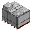 9400 Litre GRP Sectional Water Tank, Totally Internally Flanged, AB Airgap (TIF) -Fraestiche Shop 46167 22434