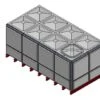 14722 Litre GRP Sectional Water Tank, Totally Internally Flanged (TIF)