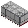 14722 Litre GRP Sectional Water Tank, Totally Internally Flanged (TIF) Divided