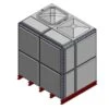 7627 Litre GRP Sectional Water Tank, 2x1.5x2 Totally Internally Flanged (TIF) -Fraestiche Shop 46251 22536