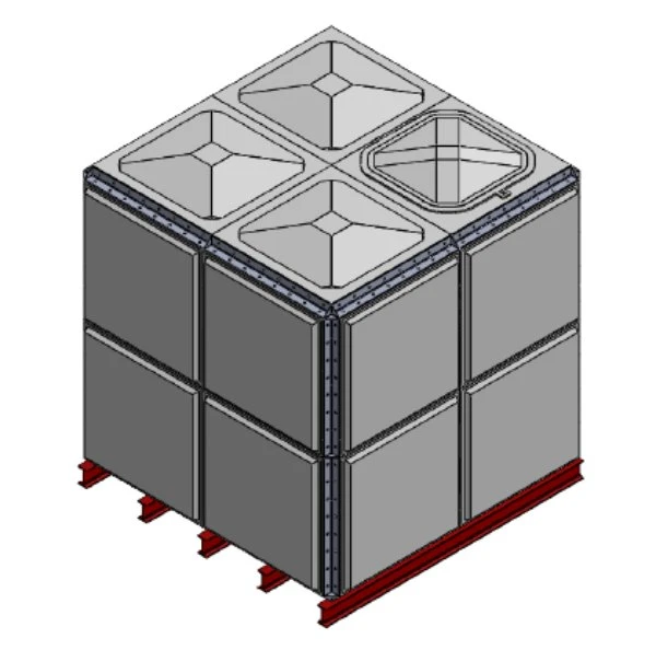 9938 Litre GRP Sectional Water Tank, Totally Internally Flanged (TIF) 3 9938 Litre GRP Sectional Water Tank, Totally Internally Flanged (TIF)