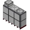 7788 Litre GRP Sectional Water Tank, 3x1x2 Totally Internally Flanged, AB Airgap (TIF) -Fraestiche Shop 46264 22562
