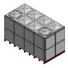 19183 Litre GRP Sectional Water Tank, Totally Internally Flanged (TIF) Divided -Fraestiche Shop 46279 22587